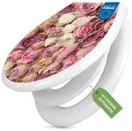 banjado WC-Sitz mit Kindersitz Motiv Strauss Rosen (mit Kindersitz, integrierte