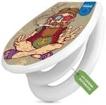 banjado WC-Sitz mit Kindersitz Motiv Peace (mit Kindersitz, integrierte Scharniere),