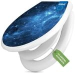 banjado WC-Sitz mit Kindersitz Motiv Universum (mit Kindersitz, integrierte