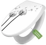 banjado WC-Sitz mit Absenkautomatik Motiv Pusteblume 2 (umweltfreundliches Material,