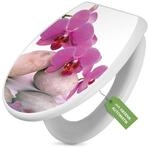 banjado WC-Sitz mit Absenkautomatik Motiv Orchidee (umweltfreundliches Material,
