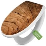 banjado WC-Sitz mit Absenkautomatik Motiv Trockenes Holz (umweltfreundliches