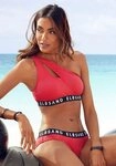 Elbsand Bustier-Bikini mit Markenschriftz&uuml;gen in Kontrastfarbe