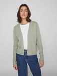 Cardigan VILA "VIRIL SHORT L/S KNIT CARDIGAN-NOOS", Damen, Gr. XS, gr&uuml;n (oil gr&uuml;n