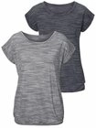 Beachtime by Lascana Kurzarmshirt mit Struktureffekt (2er-Pack) mit l&auml;ssigem