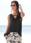 Buffalo Strandtop mit leichter Raffung am Ausschnitt, Tanktop, Cut-Out