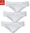 Vivance by Lascana Brasilslip (3er-Pack) aus elastischer Baumwolle mit floraler