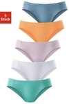 petite fleur by Lascana Bikinislip (5er-Pack) aus weicher Pikee-Qualit&auml;t