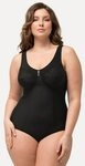 Ulla Popken Body Shaping-Body Nadelstreifen ohne BH tragbar