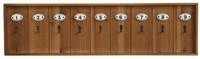 Chic Antique Schl&uuml;sselleiste Chic Antique Schl&uuml;sselbrett Holz mit 9 Haken und