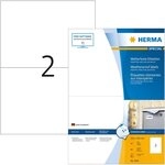 HERMA Etiketten Inkjet-Etiketten A4 210,0x148,0mm wei&szlig; Folie VE=80 St&uuml;ck
