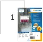 HERMA Etikett Herma Etiketten stark haftend 210 x 297 mm Folie weiss wetterfest...
