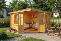 Alpholz Gartenhaus Holz 5-Eck Monica Royal, BxT: 368.0x368.0 cm, in Impr&auml;gniert