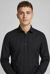 Jack & Jones Langarmhemd JPRBLAJAXON mit Stretchanteil und stylischem Kragen