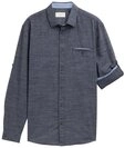 TOM TAILOR Kurzarmshirt Hemd mit Turn-up-Funktion