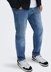ONLY & SONS Regular-fit-Jeans ONSWEFT REG. MB 6755 MAT DNM NOOS Baumwollmischung,
