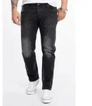 Rock Creek Straight-Jeans Herren Jeans Stonewashed Dunkelgrau RC-2280 grau W29 L30