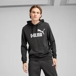 Kapuzensweatshirt PUMA "ESS NO. 1 LOGO HOODIE TR", Herren, Gr. S, grau (schwarz gray