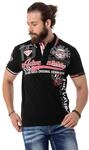 Poloshirt CIPO & BAXX, Herren, Gr. XL, schwarz, Single Jersey, Obermaterial: 95%