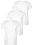AJC T-Shirt (3er-Pack) lockere Passform, Basic-Stil wei&szlig; 4XL (68/70)