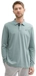 TOM TAILOR Langarm-Poloshirt mit Logo-Stickerei