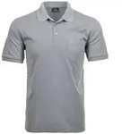 RAGMAN Poloshirt Herren Poloshirt Baumwolle Softknit-Polo grau 6XL (76/78)