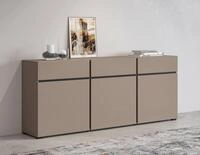 OTTO home Sideboard Cross,Breite 180 cm, moderne grifflose Kommode,3 T&uuml;ren/3
