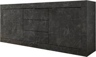 Home affaire Sideboard Basic Breite 210 cm, Kommode 2 T&uuml;ren, 3 Schubk&auml;sten,
