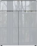 GERMANIA Kombikommode Oakland mit Glasauflagen, Breite 83 cm, mit Schubladen, in