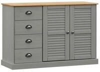 vidaXL Sideboard Sideboard mit Schubladen VIGO 113x40x75 cm Massivholz Kiefer...