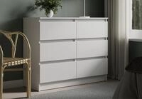 Home Collective Kommode mit 6 Schubladen 95, 120, 140, 160 cm breit Holz Schrank