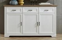 Innostyle Sideboard Jasmin, Breite 166 cm, 3 Holzt&uuml;ren, 3 Schubk&auml;sten
