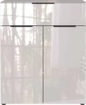 GERMANIA Kombikommode Oakland mit Glasauflagen, Breite 83 cm, mit Schubladen, in