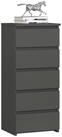 Home Collective Kommode 40 cm breit Holz Highboard Sideboard f&uuml;r Flur...