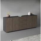 Home affaire Sideboard Vega Sideboard,Kommode,220 cm, mit 4 T&uuml;ren und 3