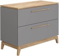 PAIDI Wickelkommode STIENE in Beige oder Grau, 2 Schubladen mit Soft-Close,