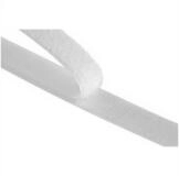 VELCRO Kabelbinder Klettband Selbstklebend Haken & Flausch 20mm x1m Wei&szlig;,