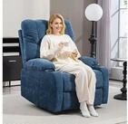 HOMCOM Relaxsessel Fernsehsessel mit Liegefunktion, Schaukelfunktion (Drehbar
