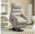 HOMCOM Relaxsessel Sessel mit Leinenoptik, Taschenfeder und Fernbedienung...