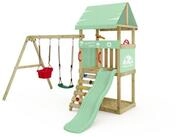 Wickey Kletterger&uuml;st DinkyHouse Spieltur mit Schaukelanbau, Sandkasten und