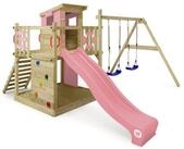 Wickey Spielturm Smart Camp &ndash; Kletterturm mit Rutsche, Schaukel & Spielhaus,