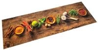vidaXL Teppich 60 x 300 cm L&auml;ufer Br&uuml;cke K&uuml;chenteppich Waschbar Gew&uuml;rze...