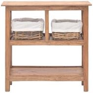 vidaXL Konsolentisch, Beistelltisch Altholz Massiv 69 x 28 x 70 cm