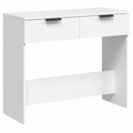 vidaXL Konsolentisch, Beistelltisch Wei&szlig; 90x36x75 cm Holzwerkstoff