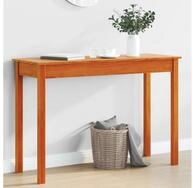 vidaXL Konsolentisch NA Konsolentisch Wachsbraun 110x40x75 cm Massivholz Kiefer