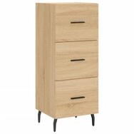 vidaXL Sideboard Sideboard Sonoma-Eiche 34,5x34x90 cm Holzwerkstoff (1 St)