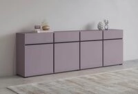 OTTO home Sideboard Cross,Breite 225 cm, moderne grifflose Kommode,4 T&uuml;ren/4