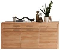 Innostyle Sideboard NATURE ONE, Kernbuche teilmassiv, 3 Holzt&uuml;ren, 3 Schubladen,