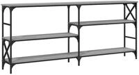 vidaXL Beistelltisch Konsolentisch Grau Sonoma 180x29x76,5 cm Holzwerkstoff...