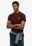 Rundhalsshirt SUPERDRY "ESSENTIAL LOGO EMB TEE", Herren, Gr. S, gelb (tawnty...